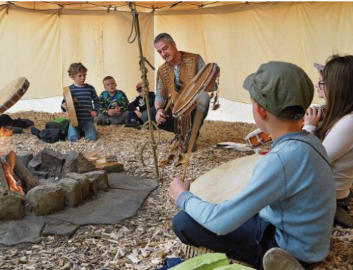 Der Ferienpass Aadorf zu Besuch im Kinder Indianer Tipi